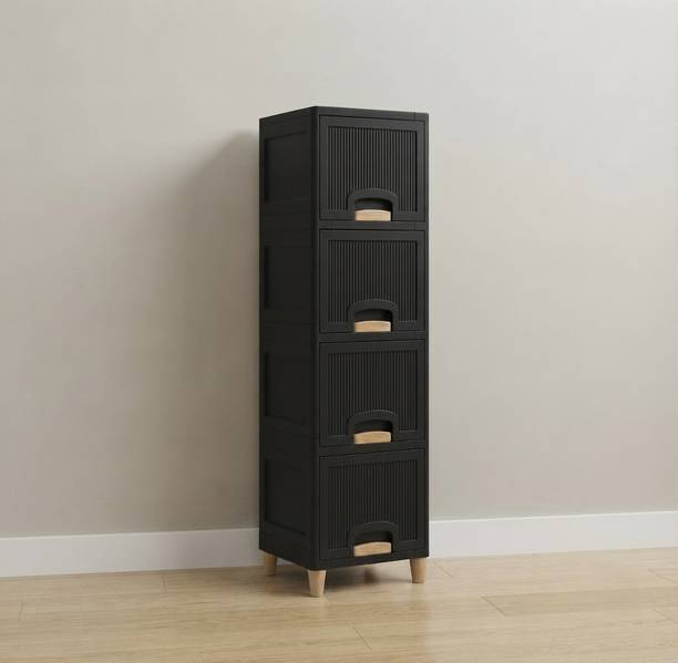 YASHODEEP PLASTIC Plastic Multipurpose Storage Cupboard for Household Use Plastic Free Standing Chest of Drawers