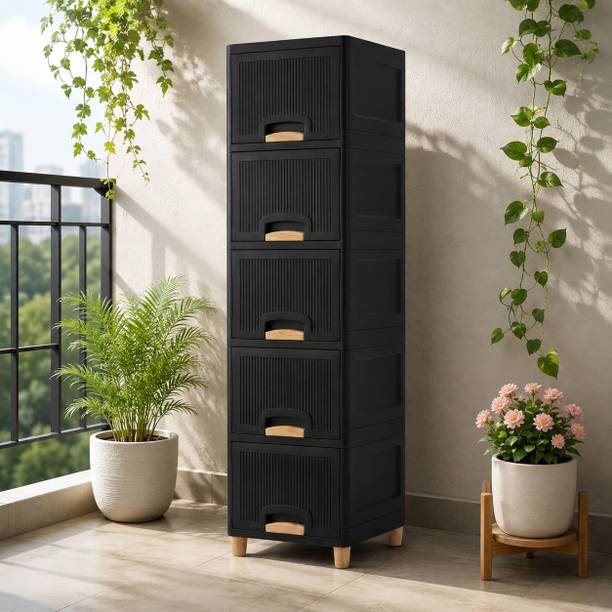 Surety for Safety Tall Drawer Cabinet for Office Supplies, Documents and Work Essentials Plastic Free Standing Cabinet
