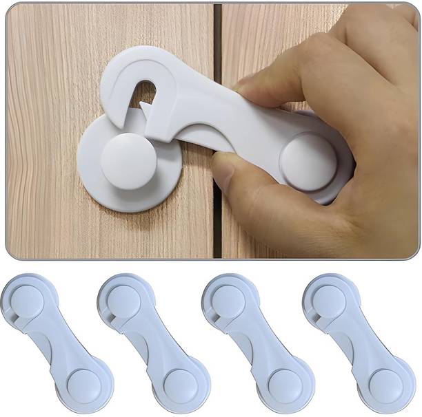 KIDZHALL SEKWCL-4Pcs Glass Door Lock