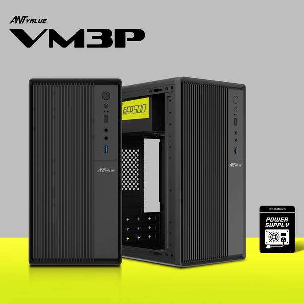 Ant Esports VM3P Mid Tower (M-ATX/M-ITX) Black Cabinet ...