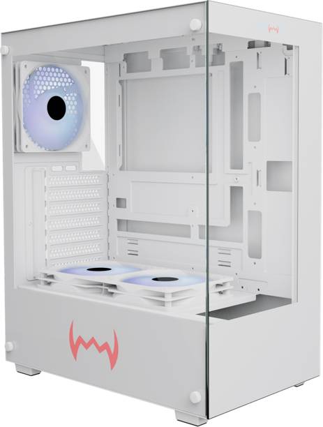 ZEBRONICS X 430 (White) Mid Tower Cabinet with USB 2.0 ...