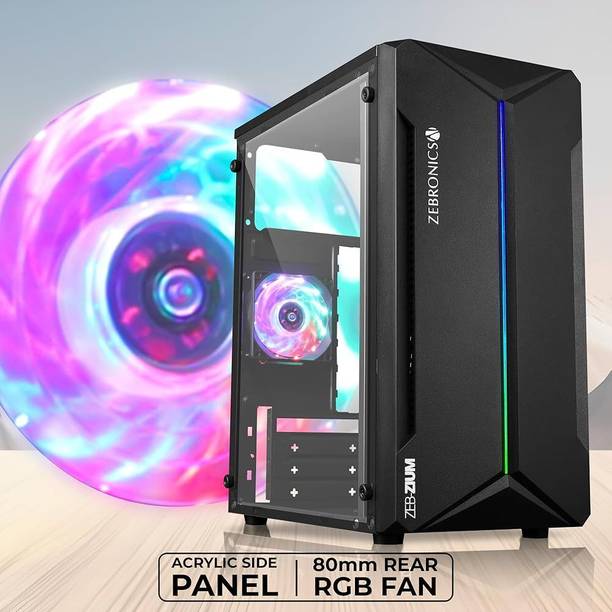 ZEBRONICS ZEB ZIUM RGB Cabinet with USB 2.0 and USB 3.0...