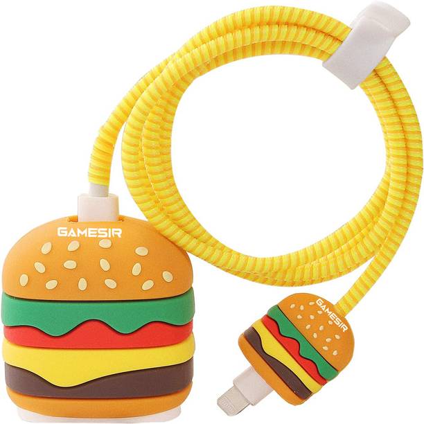 गेमसर 3D Burger Protector – Durable Cable Case for USB-C Fast Charger  केबल प्रोटेक्टर