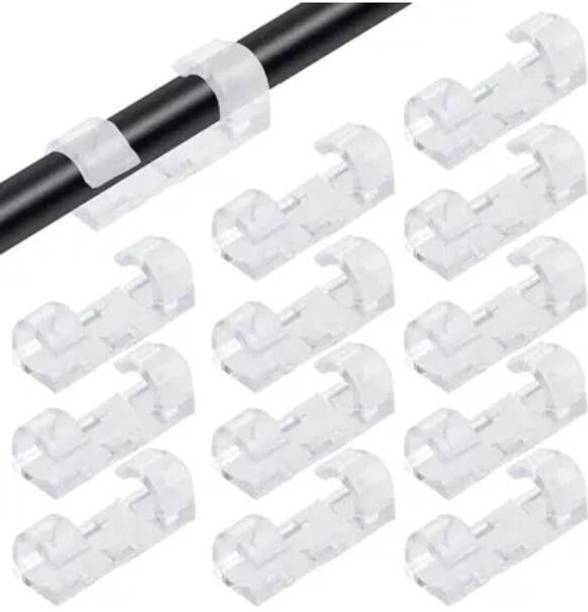 Orivox 20-Pack Wire Organiser Cable Management Clips with 3M Foam Protector Cable Protector
