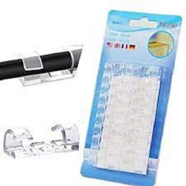 WIZMATE CLIP16 Self-Adhesive Wire Clips Cord Holder Sticky Cable Clamp clips Protector Cable Protector