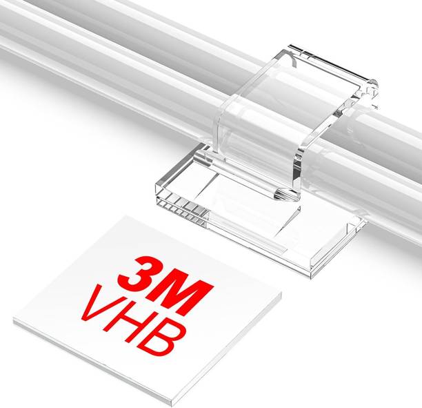 IMOX 60pcs Adhesive Cable Clips, Upgraded Wire Clips, Diwali Lights Clips Small Cable Protector