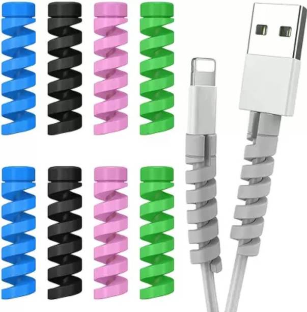 ZeeBee 8 Pcs Mobile Charging & Earphones Wire | (Multicolor) Cable Protector