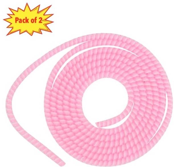 Epaal Spiral Triple Color (2 Pcs, Pink) 1.4 Meters Each-Full Size for iPhone & Android Cable Cord Charging Cable Protector