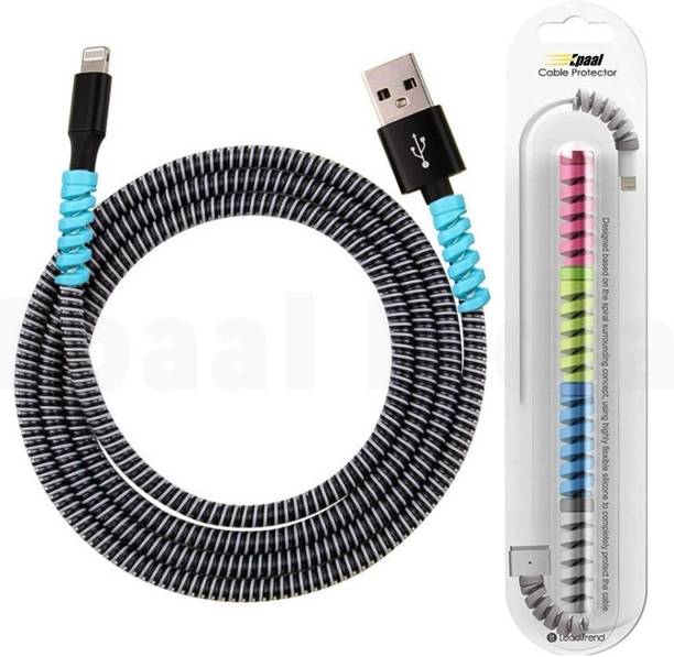 Epaal Port Protector Sleeves (4pcs) with Spiral Triple Color 1.6 Mtr (1pc) Full Size Cable Protector