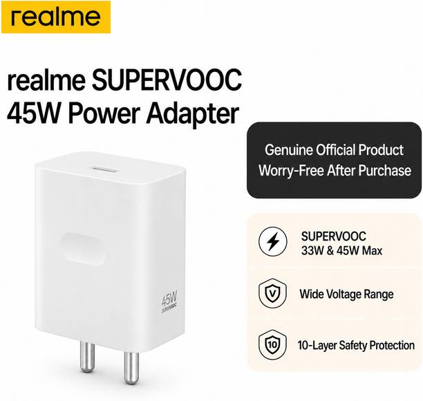 realme SUPERVOOC 45W Power Adapter(VCB4CAIH) Official authentic product Power Meter for Cables