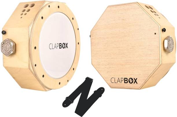 CLAPBOX Cajembe Travel Cajon (4 instruments in 1)-Rubber wood with Carry Bag Cajons