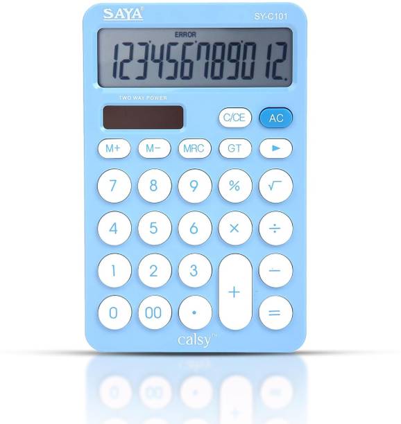 saya sy 101c ultra fast ultra light desktop calculator financial