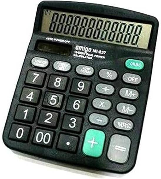 Radesh NA Calculator, 12 Digit, Dual Power,120 Steps Check Financial  Calculator