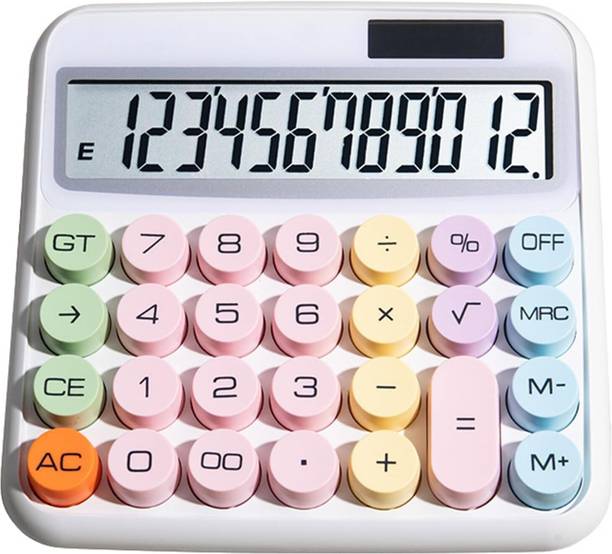 Snehmurti 12-Digit Big Creative Colorful Calculator Mec...