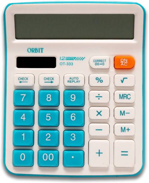 Villy Orbit 12 Digit with Large LCD Display and Sensitive Button OT-333c Basic  Calculator