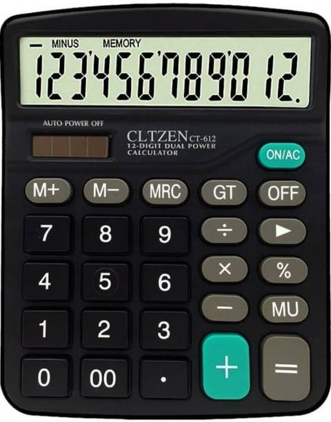 PW PENCILWALA CT-612 BLACK SMART CALCULATOR 12 DIGIT Ba...