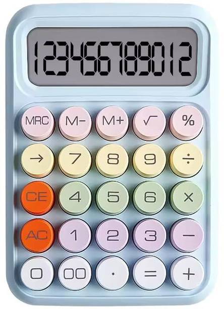 vinskep 5971 desktop calculator 12 digit solar battery power large lcd display home basic