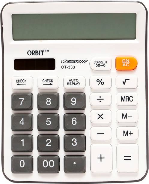 Villy 12 Digit with Large LCD Display and Sensitive Button, Solar and Battery OT-333c Basic  Calculator