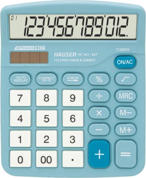 HAUSER Electronic Calculator HC XO - 837 Electronic Basic  Calculator