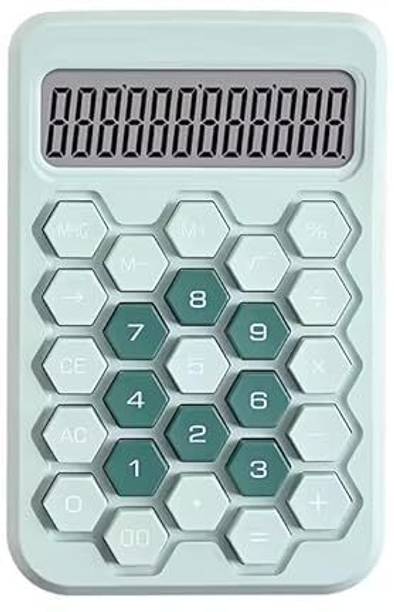 COSKIRA Desktop Calculator 12 Digit Large and LCD Display Hexagon Big Button Basic  Calculator