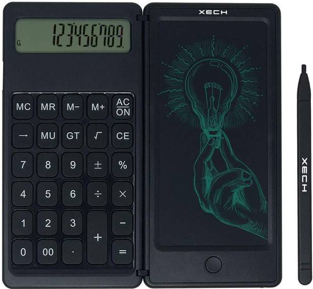 NEXIVA 12-Digit Foldable Calculator with Writing Pad – DigiFold, Mini Pocket Size 12-Digit Foldable Calculator with Writing Pad – DigiFold, Mini Pocket Size Basic  Calculator