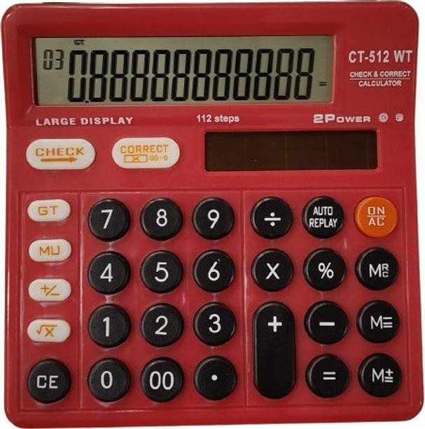 CITLLZEN 512AA WT RED 512AAWT-R Basic  Calculator