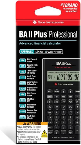 TEXAS INSTRUMENTS BA2 PLUS PROFESSIONAL Financial  Calculator