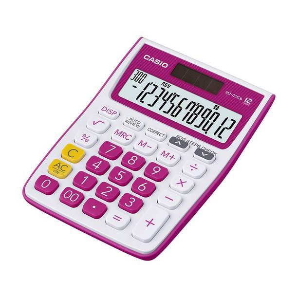 CASIO MJ-12VCB-RD Desktop Basic  Calculator