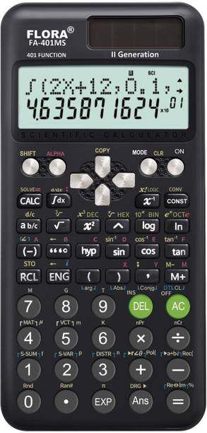 FLORA Scientific 401 Functions |Battery Powered Scientific Calculator (2-Line Display) Scientific  Calculator