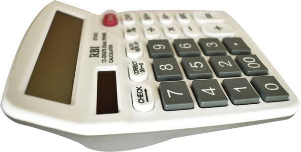 RBI Grey OT-612 Check Correct Basic Calculator 12 Digit...