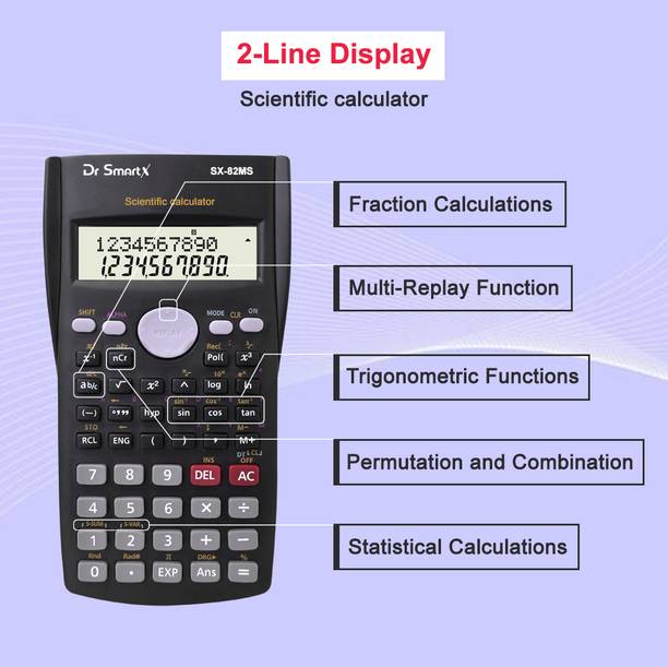 Dr SmartX SX- 82MS 240 Functions Scientific calculator for Engineering calculator for school & college Scientific  Calculator