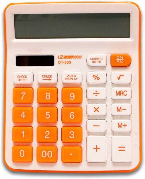Shagun Stores ORBIT OT-333C CHECK & CORRECT DUAL POWER CALCULATOR Basic  Calculator
