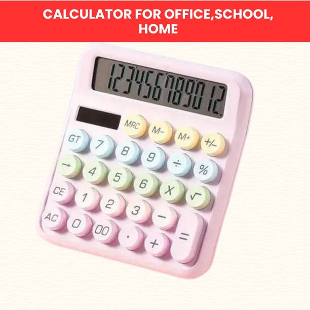 SACRO Desktop Calculator, 12-Digit Large LCD and Large Buttons for Office, Homes
