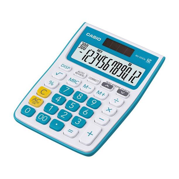 CASIO MJ-12VCB-BU Desktop Basic  Calculator