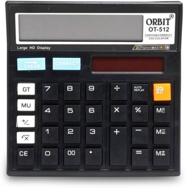 PW PENCILWALA Orbit Ot-512 Black Correct & Check Basic  Calculator