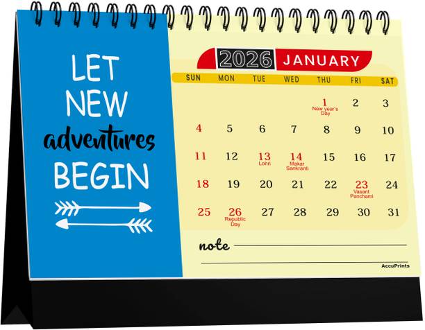 AccuPrints MB Desk-FL 2026 Table Calendar