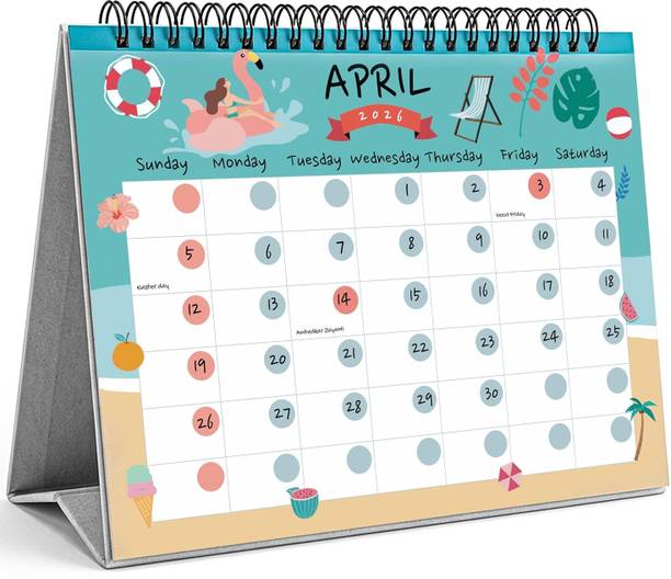 ShootFX Desk Calendar 2026 – 8.5 x 6 Inches Table Calendar for Home, Study Room & Office 2026 Table Calendar