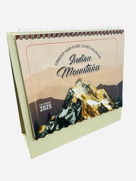 Idolsplace Indian Mountains 2025 Mountain Motivational Desktop Calendar 2025 Table Calendar
