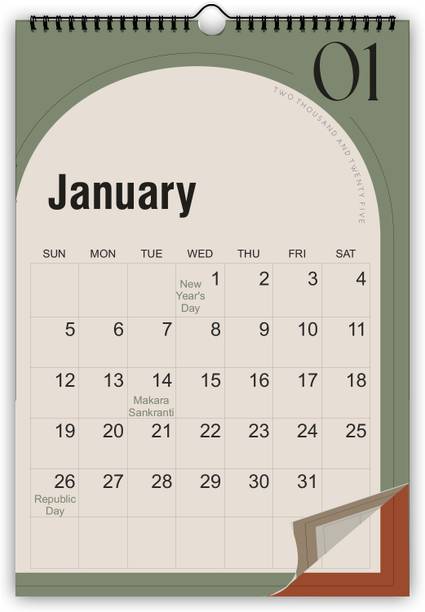 AccuPrints Color wall 2025 Wall Calendar