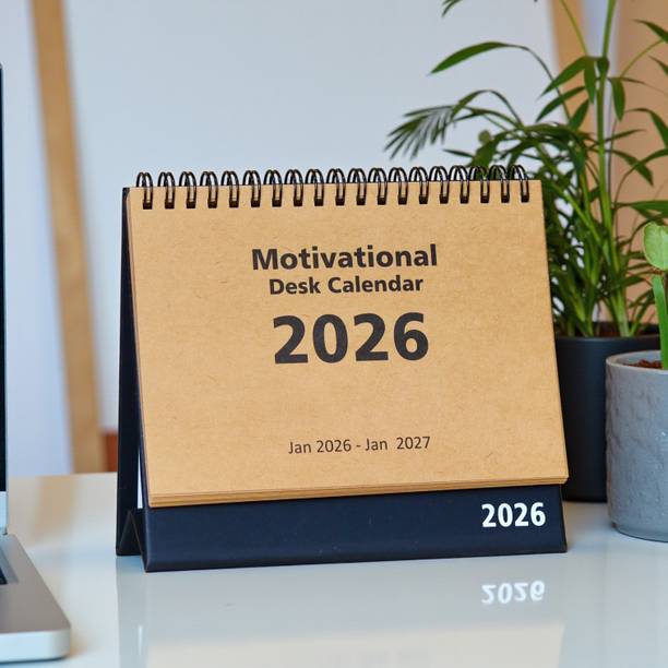 INNAXA Desk Calendar 2026 | Eco-Friendly Calendar |Office & Home Use 2026 Table Calendar