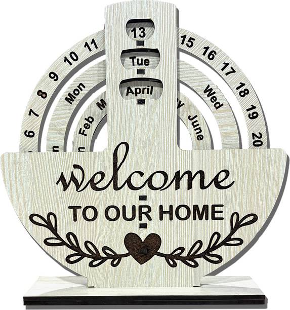 Print Ginnie Welcome To Our Home (Lifetime Infinite Round Calendar Office/Home) 2025 Table Calendar