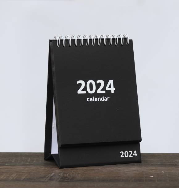 INNAXA Standing Flip Desktop Calendar with Thick Paper, for Office,School,Family 2024 Table Calendar