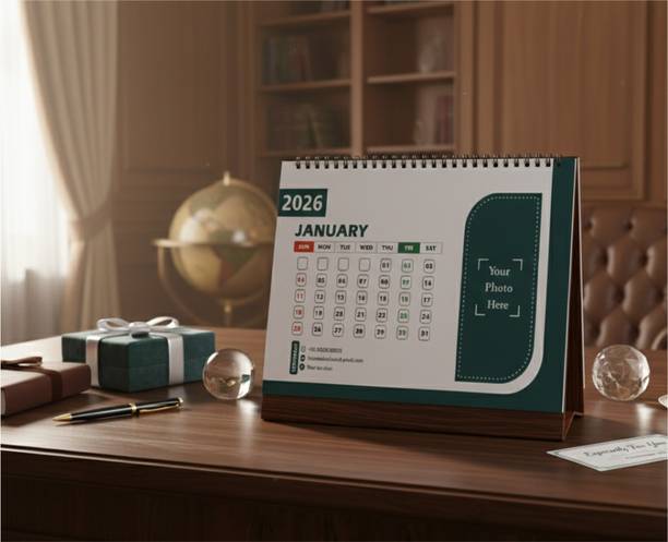 PRINT SPACE INDIA CUSTOMISED CALENDAR 2026, For Gifting, For Personal Use, For Office, For Study 2026 Table Calendar