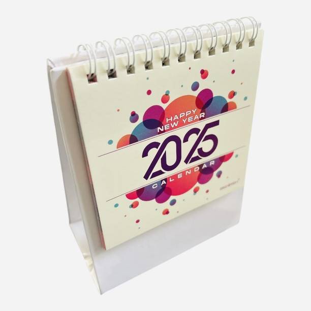Idolsplace Cute Office Table calendar 2025 Small Stylish table Calendar 2025 Table Calendar