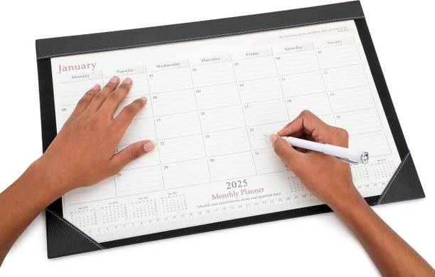 Azyeea Planner 2023 Table Calendar 2023 Daily Planner For Desktop Table Desk To Do List 2023 Table Calendar