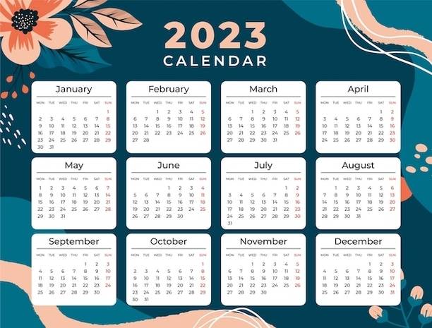 Rahil Calender 2023 Pocket Calendar