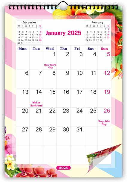 AccuPrints Wall calendar 2025 Wall Calendar