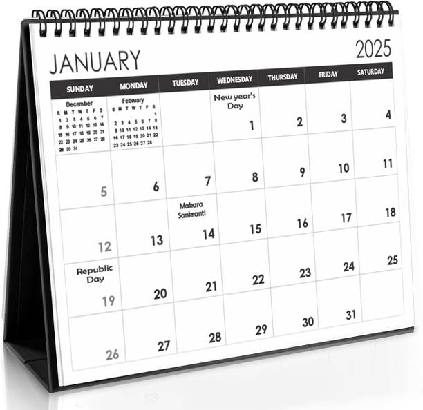 AccuPrints Planner, Organizer & Reminder Desk calendar 2025 Table Calendar