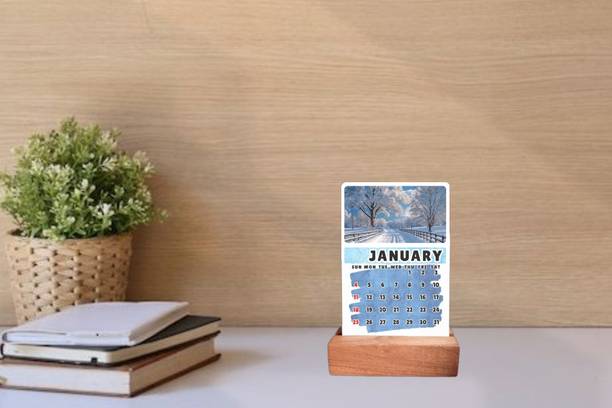 EcohutArts ST-MC-01 2026 Table Calendar
