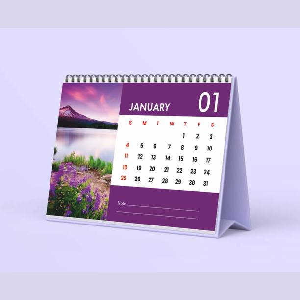 Ozxiee Desk Calendar Standing 2026 Table Calendar
